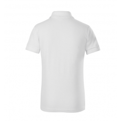 Polo marškinėliai trumpomis rankovėmis vaikiški, balti MALFINI PIQUE POLO