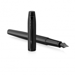 Fountain pen PARKER IM ACHROMATIC BLACK BT, matte black color