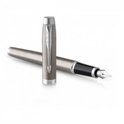 Fountain pen PARKER IM ESSENTIAL CT, silver color