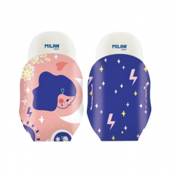 Eraser with case MILAN 1012, 6,2x2,8x1,2cm