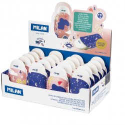 Eraser with case MILAN 1012, 6,2x2,8x1,2cm