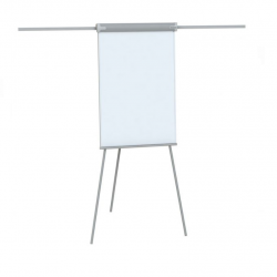 Magnetic tripod easel AQUA 68x105x180 cm with flipchart pad holders