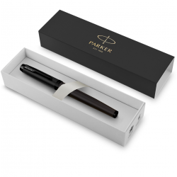 Rollerball pen PARKER IM ACHROMATIC BLACK, matte black color
