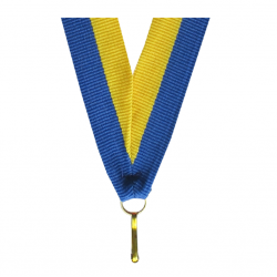 Juostelė medaliui UKR 11mm geltona/mėlyna