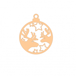 Wooden Christmas ornament, various motifs