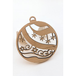 Wooden Christmas ornament, various motifs