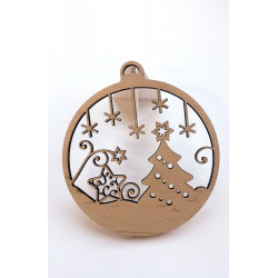 Wooden Christmas ornament, various motifs