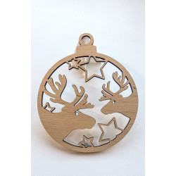 Wooden Christmas ornament, various motifs