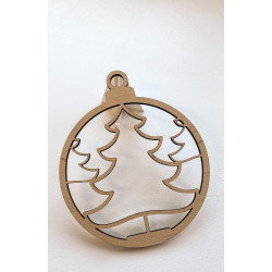Wooden Christmas ornament, various motifs