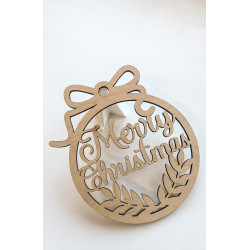 Wooden Christmas ornament, various motifs