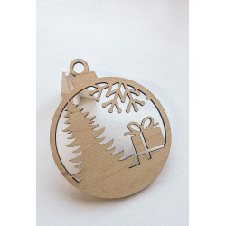 Wooden Christmas ornament, various motifs