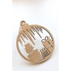 Wooden Christmas ornament, various motifs