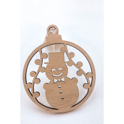 Wooden Christmas ornament, various motifs