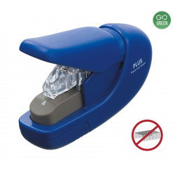 Stapleless stapler PLUS JAPAN SL-106AB, staples 5 sheets, blue color
