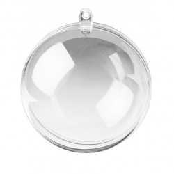 Transparent acrylic ornament 10cm