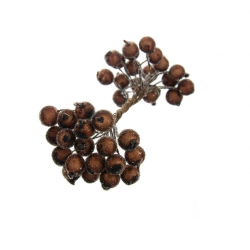 Christmas decoration berries, various colors, 10 pcs