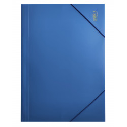 Folder A4 with elastic band OSIRIS, blue color