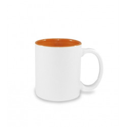 Cup TWO TONE white / orange sublimation