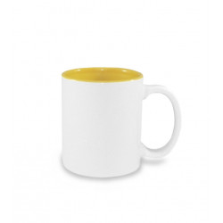 Cup TWO TONE white / yellow sublimation