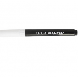 Chalk marker, white color
