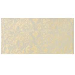Envelopes ROSES, DL, cream color, pack of 10