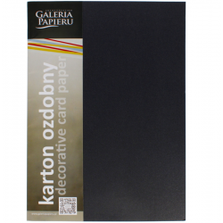 Decorative paper MILLENIUM A4, 20 sheets, 250g, black color