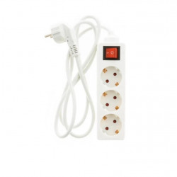 Extension cord 3 places 1.5m with grounding