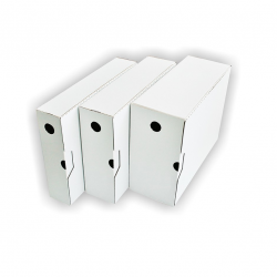 Archive box, 318x238x122 mm, white