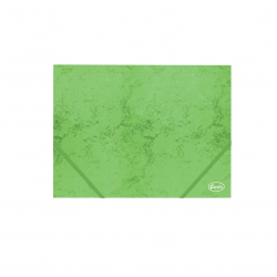 Folder A4 with elastic band cardboard FOROFIS, green