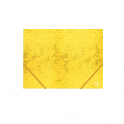 Folder A4 with elastic band cardboard FOROFIS, yellow