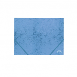 Folder A4 with elastic band cardboard FOROFIS, blue