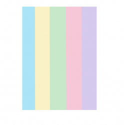 Colored paper set DOUBLE A MIX 5x20 A4, 80g, pastel colors