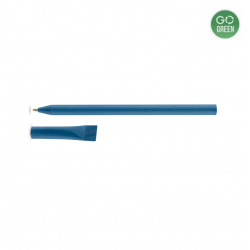 Ballpoint pen with cardboard barrel PINKO, blue color