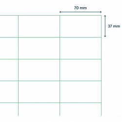 Self-adhesive labels RILLPRINT A4 70x37mm 24 labels 100 sheets