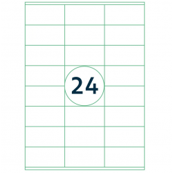 Self-adhesive labels RILLPRINT A4 70x36mm 24 labels 100 sheets