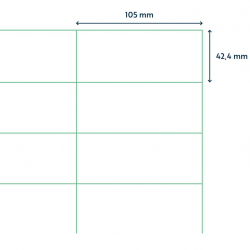 Self-adhesive labels RILLPRINT A4 105x42.4mm 14 labels 100 sheets
