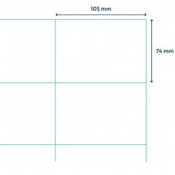 Self-adhesive labels RILLPRINT A4 105x74mm 8 labels 100 sheets