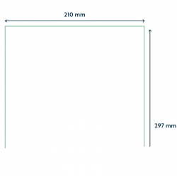 Self-adhesive labels RILLPRINT A4 210x297mm 1 label 100 sheets