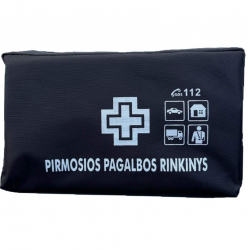 First aid kit (New composition) in a soft PVC case, black