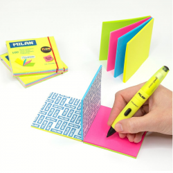Sticky Notes MILAN FLUO 76x76mm, 4 colors, 100 sheets