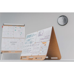 Sticky conference notebook with handle, 125 sheets in various sizes