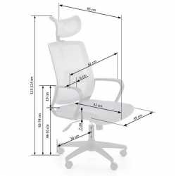 Chair ARSEN with mesh, grey color