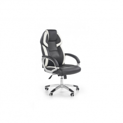 Chair BARTON eco leather, black/white color