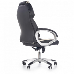 Chair BARTON eco leather, black/white color