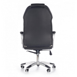 Chair BARTON eco leather, black/white color