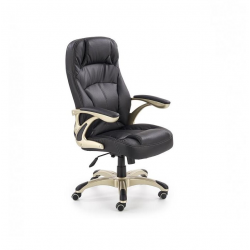 Chair CARLOS eco leather, black color