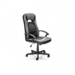 Chair CASTANO eco leather, grey/black color