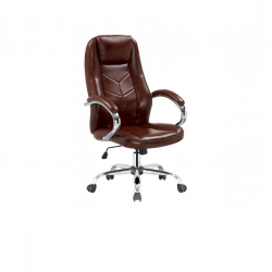 Chair CODY eco leather, brown color