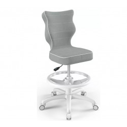 Chair ENTELO PETIT WHITE Jasmine 03, light gray color