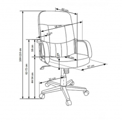 Chair DENZEL eco leather, black color